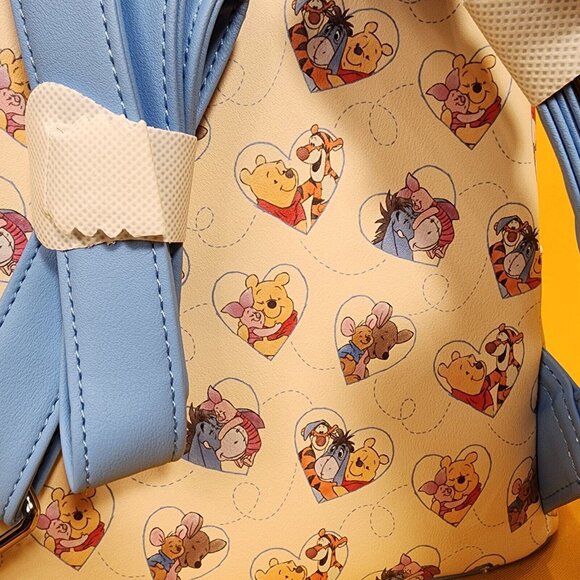 Loungefly Disney Winnie The Pooh Heart Hugs Cuddles Soft Tag Mini Backpack NEW main image 8